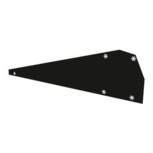 Flatfix Fusion winddeflector links zwart Flatfix Fusion winddeflector links zwart