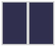 ClickFit EVO set montagematerialen 2 panelen portrait aluminium ClickFit EVO set montagematerialen 2 panelen portrait aluminium