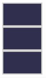 ClickFit EVO set montagematerialen 3 panelen landscape aluminium ClickFit EVO set montagematerialen 3 panelen landscape aluminium