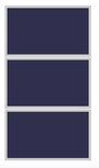 ClickFit EVO set montagematerialen 3 panelen landscape zwart ClickFit EVO set montagematerialen 3 panelen landscape zwart