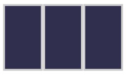 Solar Construct Roboost set montagematerialen 3 panelen portrait zwart Solar Construct Roboost set montagematerialen 3 panelen portrait zwart