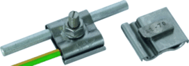 Valk RVS Aardingsklem voorzien van M8 hamerkopbout 762806 Valk RVS Aardingsklem voorzien van M8 hamerkopbout 762806